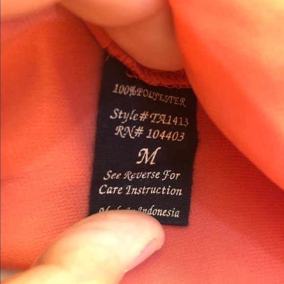 MINE med button down semi sheer Blouse - Picture 2 of 5